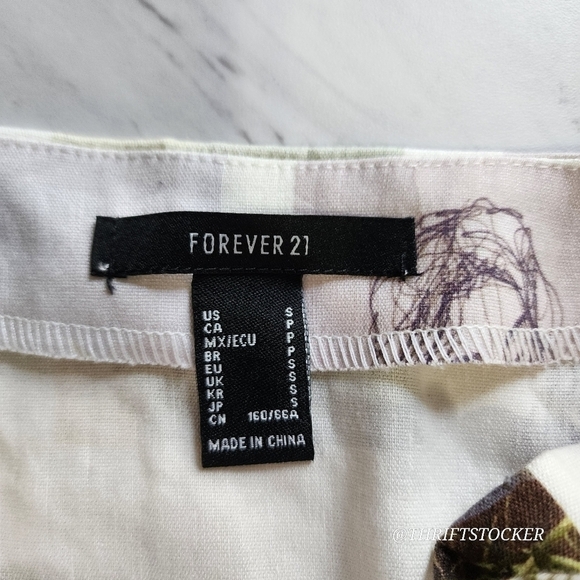 Printed linen skirt - Picture 6 of 7